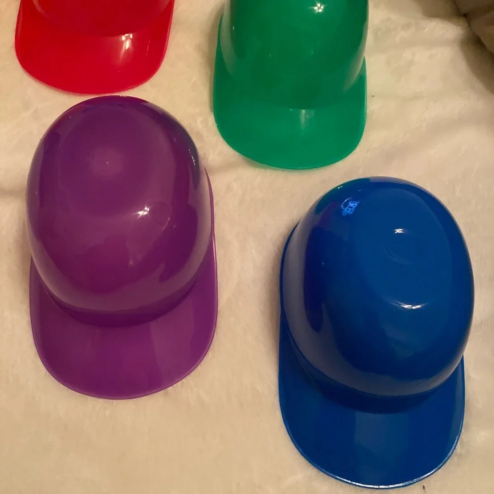 Colorful Partybaseball Hard Hats - Set of 6